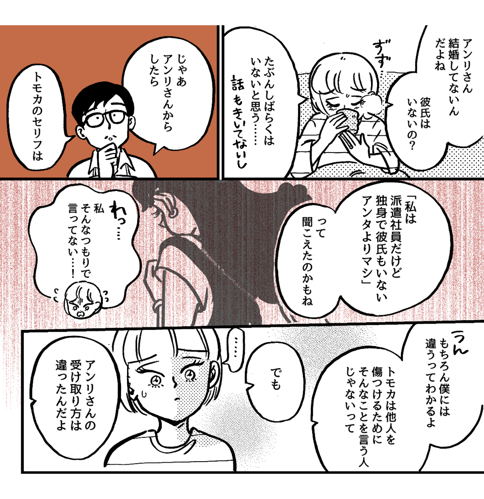 3-2-1学生時代から仲が良かった友だち。ライフスタイルの違いですれ違いが起きました