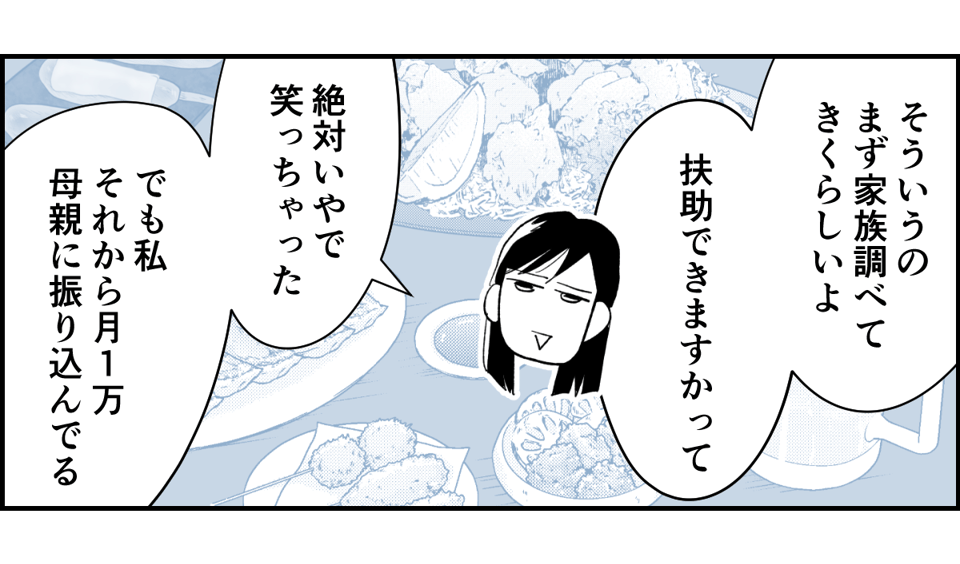 【全5話】友だちの怖い話。生活保護を求める毒親に、毎月1万円だけ扶助してるらしい1-2-2