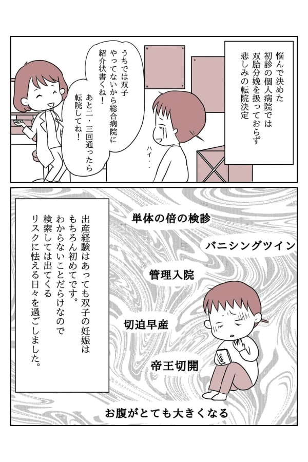 不安だらけ!双子妊娠初期 1