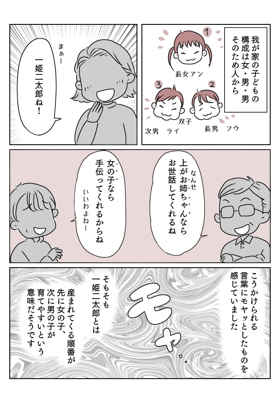 3人育児　 モヤッと　1