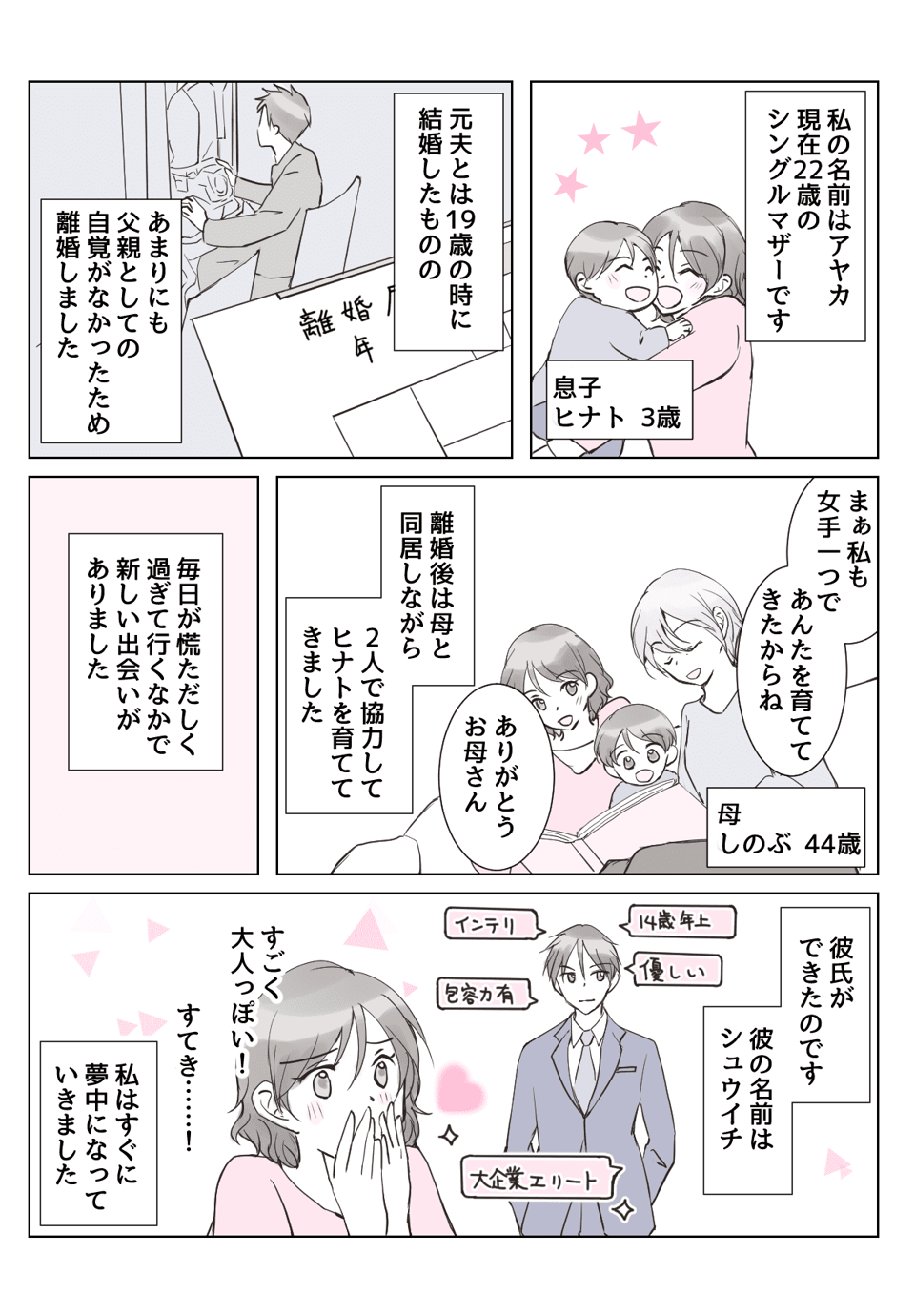 【1話①】彼氏の前妻の子どもが泊まりに来るらしい