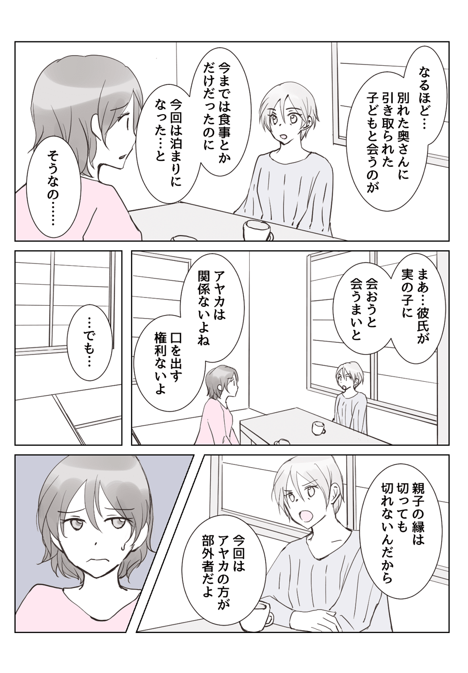 【2話②】彼氏の前妻の子どもが泊まりに来るらしい