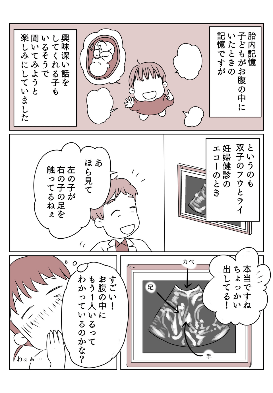 双子　胎内記憶1