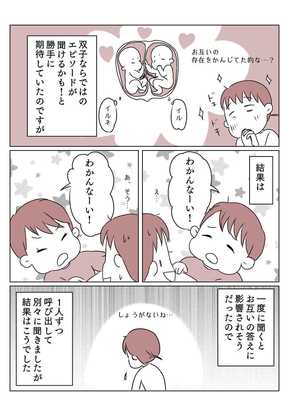 双子　胎内記憶2