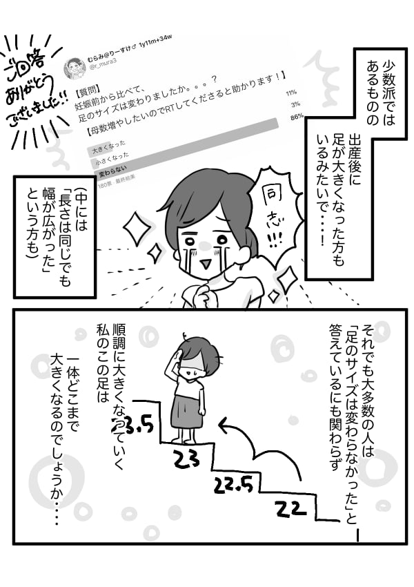 大きくなり続ける足4