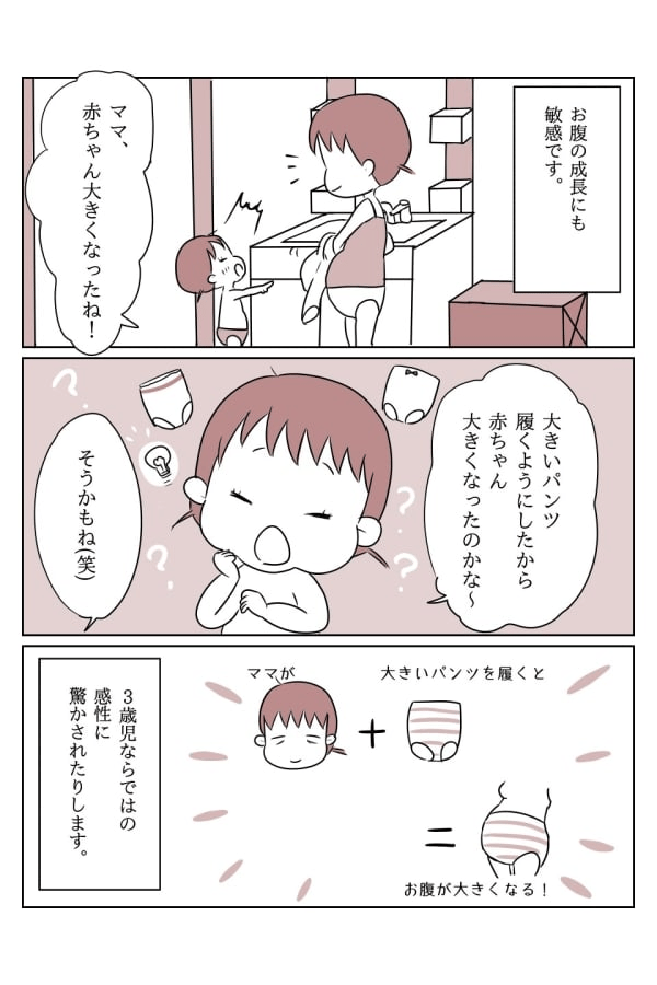 妊娠に対する娘の反応　3