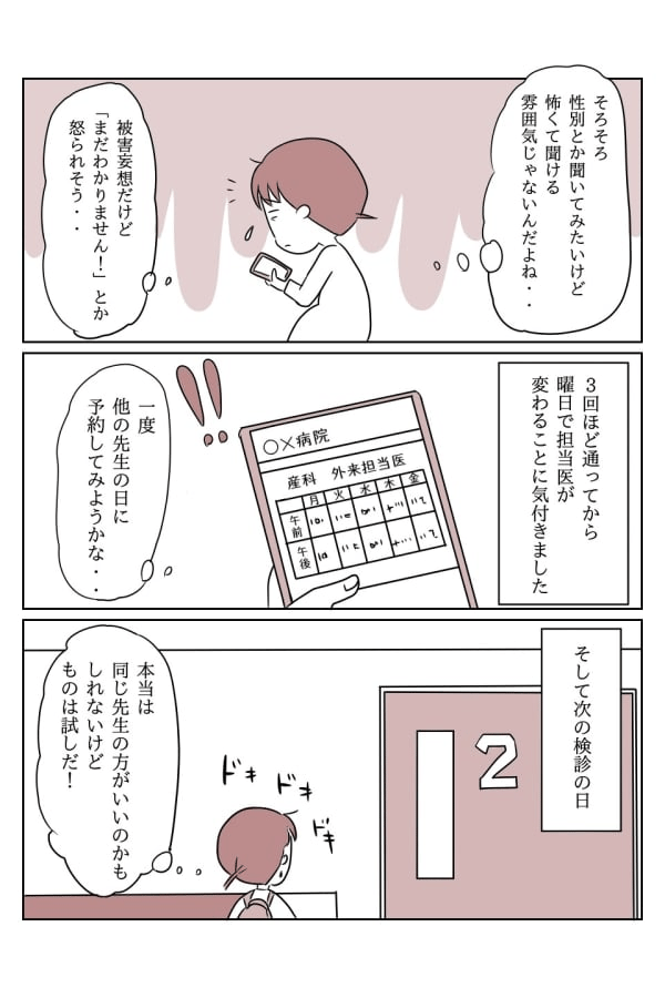 双子妊娠中期　先生を変えたら　2