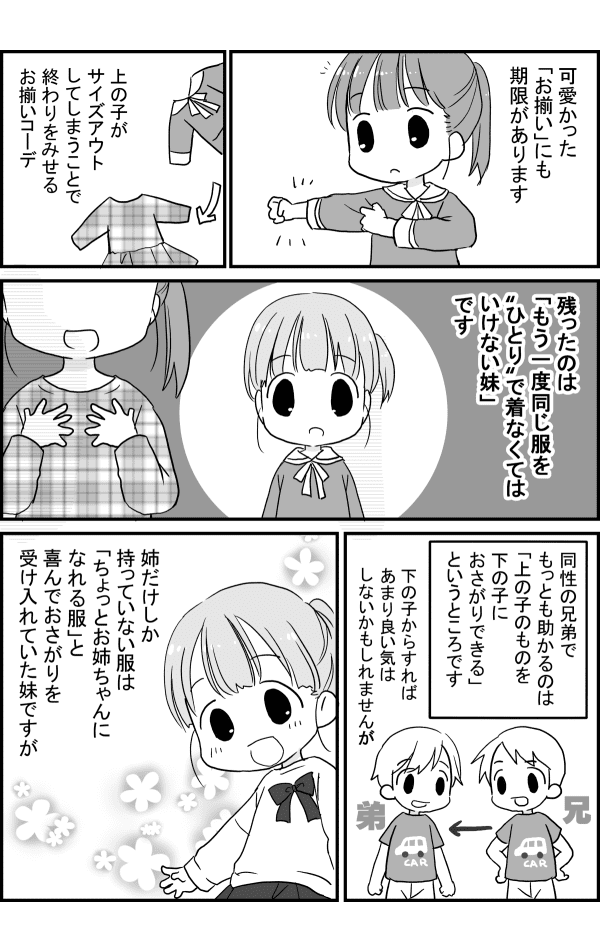 姉妹でお揃いコーデ２