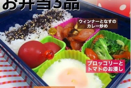 【人気レシピ動画】レンチンで3品お弁当！！