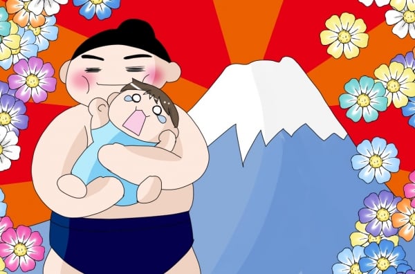 抱っこしてもらうと縁起が良い お相撲さんと赤ちゃんの関係とは ママスタセレクト
