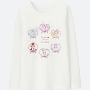 GIRLS キラキラプリキュアアラモードヒートテックエクストラウォームクルーT(長袖)③