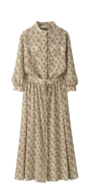 シフォンプリントワンピース 3,990円(税抜)