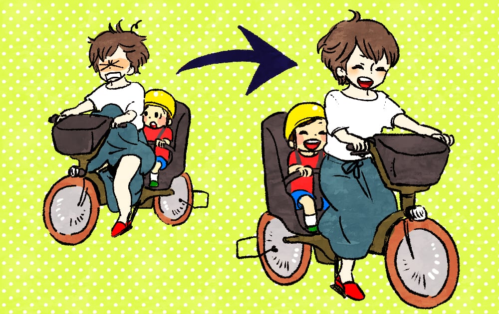 実践 自転車でスカートがめくれない方法 ママたちの知恵をご覧あれ ママスタセレクト