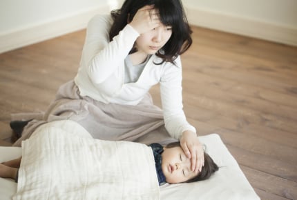 義実家に帰省中、子どもが溶連菌に感染。旦那の対応にイライラが止まらない