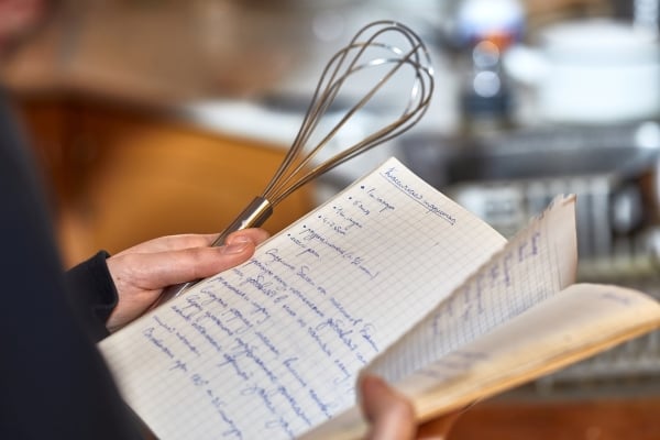 Cooking recipe notes