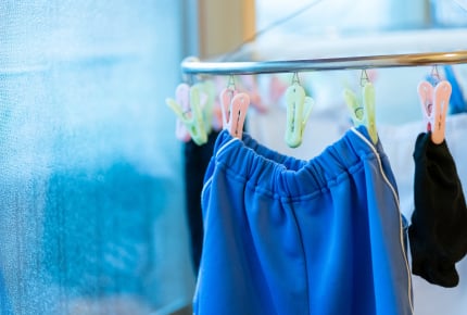 洗濯した体操服が乾いていない!登校まであと1時間、早く乾かす方法は?