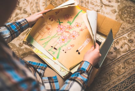 子どもの成長の記録となる思い出の数々。愛着がありすぎて片付けられない