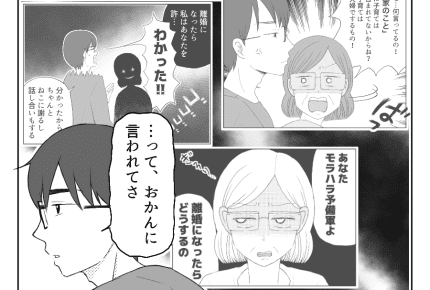 【前編:八方美人と義実家の戦い】「離婚」「モラハラ」が気になる義母!形勢逆転? #4コマ母道場