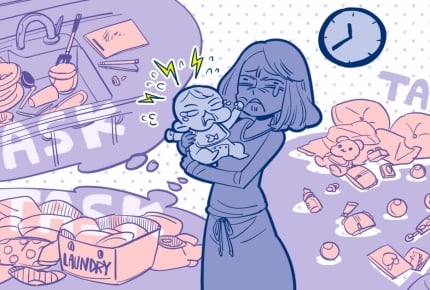 ＜産後の家事＞生後2ヶ月の娘が泣くから5分も放置できない……悩むママに寄せられたアドバイス