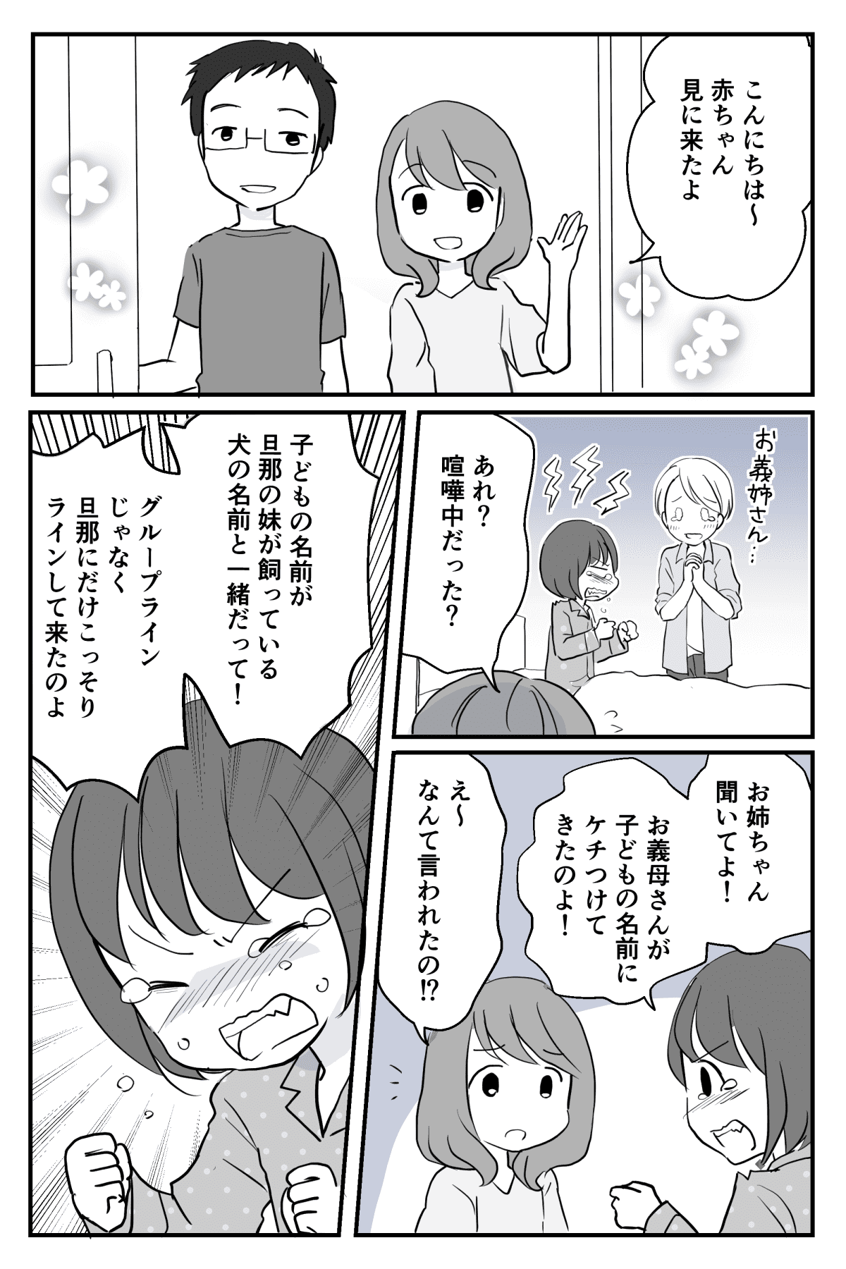 嫁姑トラブル ムカつく 義母から娘の名前にケチをつけられた 犬の名前と一緒 中編まんが ママスタセレクト