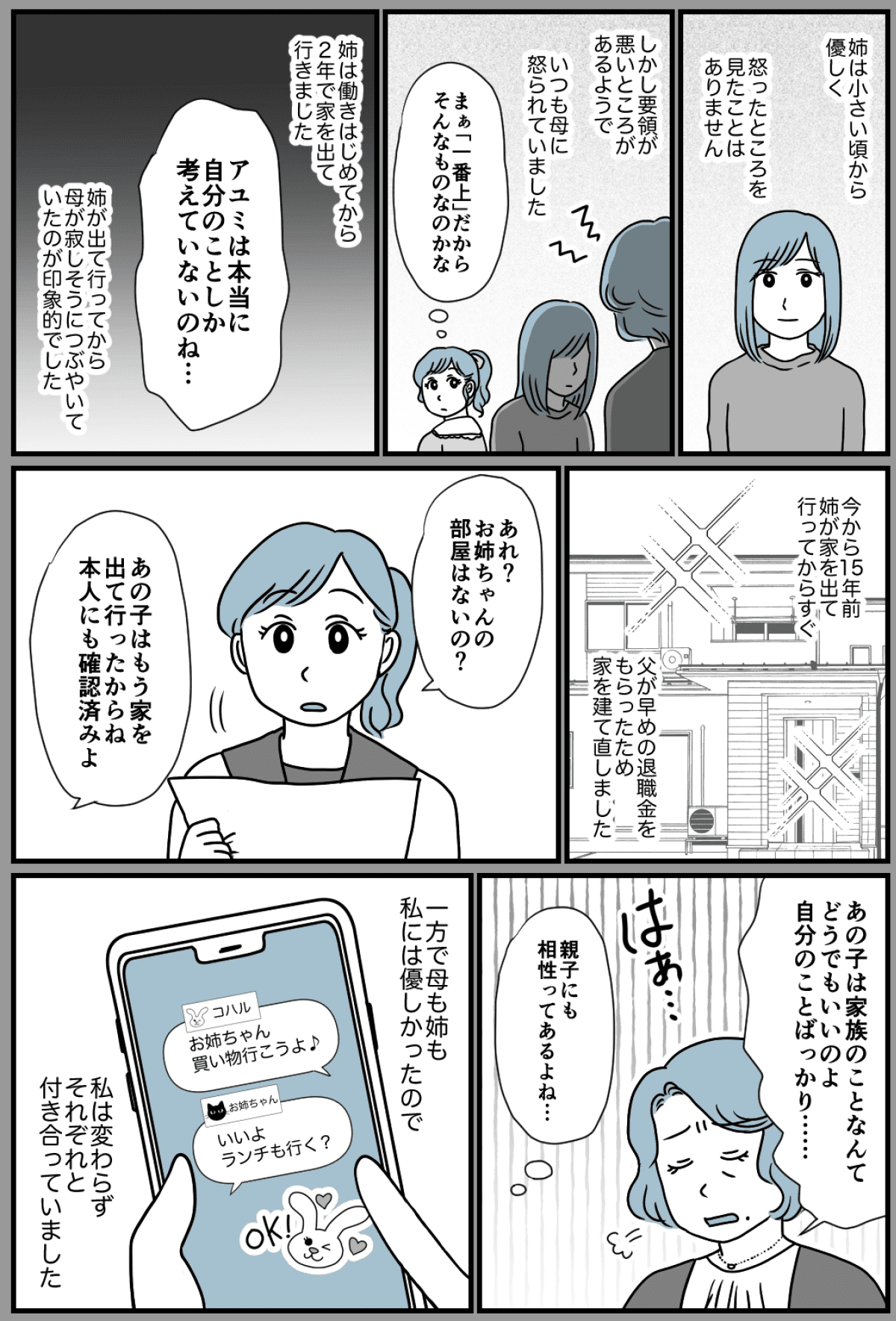 ＜両親へのお金は？＞親の口癖「お金ない」親孝行したい妹。親と相性の悪い姉。差額は【第1話まんが】 ママスタセレクト