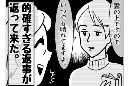 【嫁ぎ先の天然家族】正論で返された！飛行機の中では当たり前？義母の共有＜第39話＞#4コマ母道場