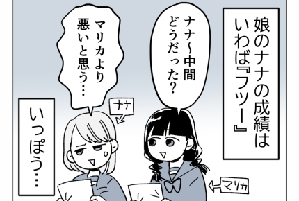 【ヤバっ！狂った友情】テストの点数にショック！このままじゃ受験も心配……＜第1話＞#4コマ母道場