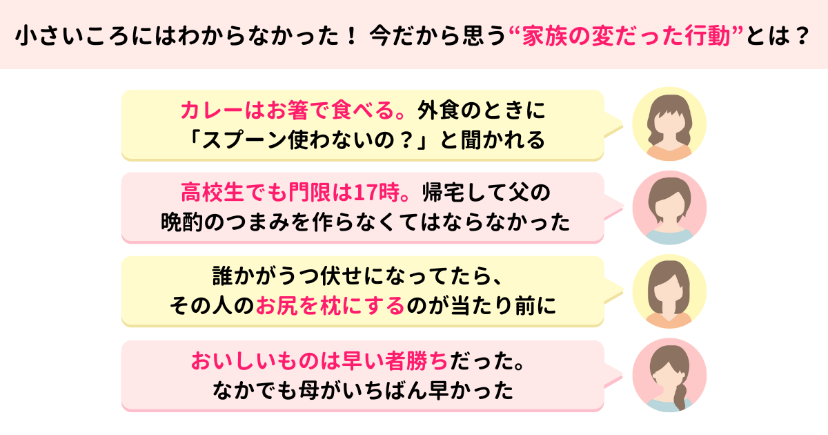 家族の行動