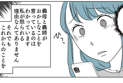 ＜無責任すぎる義姉＞「離婚になったらアンタのせいよ？」義姉＆義母逆ギレ…怖い～ッ【第2話まんが】