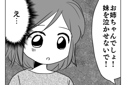 【お姉ちゃんの呪縛】「置いておく方が悪い」加害者はいつも、姉である私…？＜第3話＞#4コマ母道場