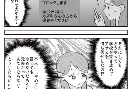 ＜元義母コワ！警察呼ぶ？＞息子への執着にウンザリ！着拒とブロックしたけど不安…【第2話まんが】
