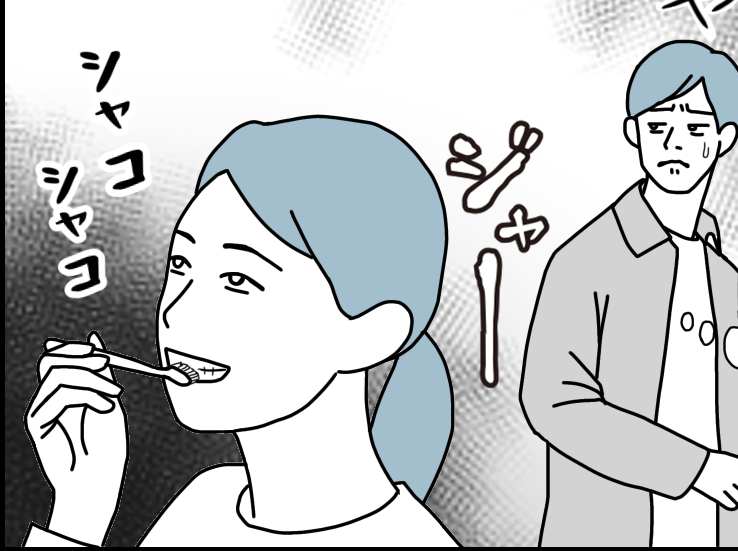 【夫婦、小さなすれ違い…】歯磨き中って水は必要?妻にモヤモヤ【第31話まんが】#ママスタショート