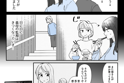 【同居はツラいよ】義母の嫌味と監視。負のループ。判断甘かった…【第9話まんが】#ママスタショート