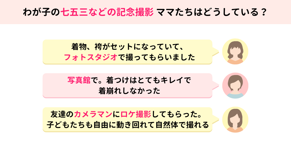 子どもの記念撮影