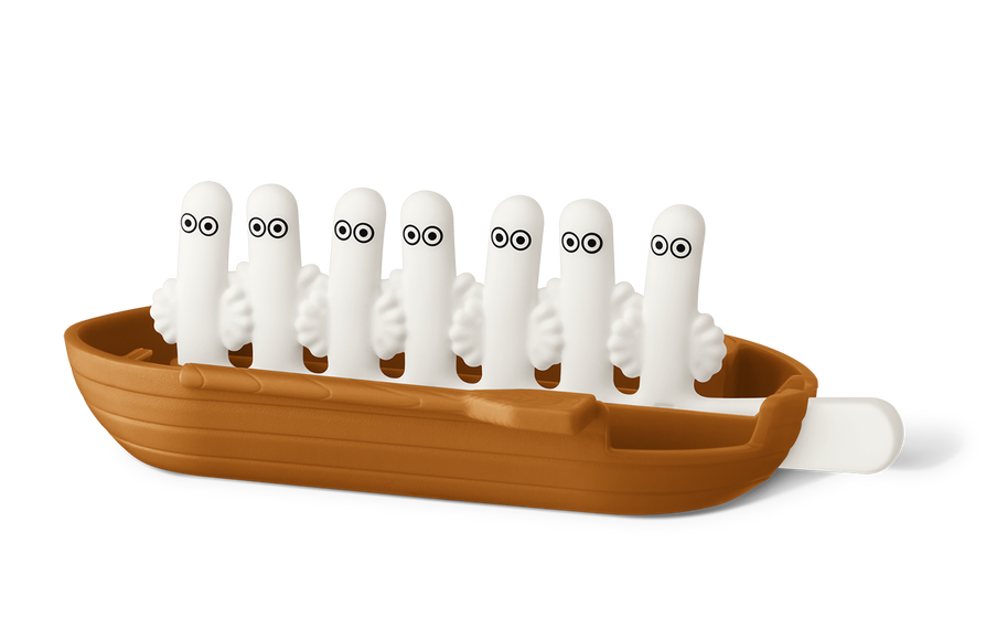 01【第1弾】ニョロニョロ　ボートのヘアコーム