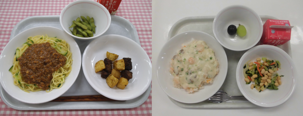 足立区給食の写真