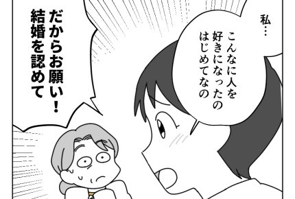 【バツ2男と結婚します！？】「正直でいい人」ハッピーな娘の言葉にう～ん…＜第2話＞#4コマ母道場