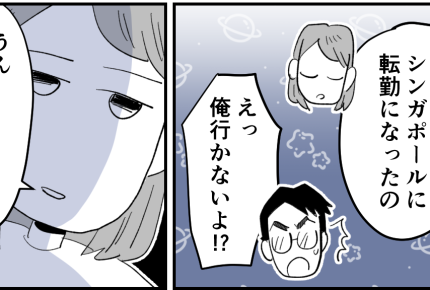 ＜シンガポール転勤で離婚＞旦那と最後の話し合い。不要なものを手放すチャンスだわ！【第2話まんが】