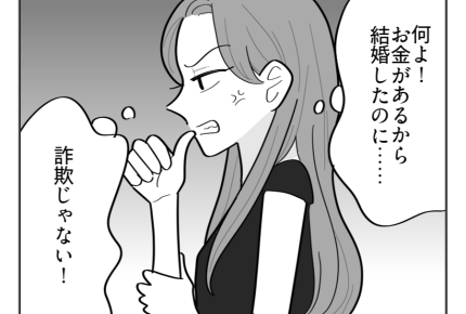 【マウント義姉はお下がりNG！】詐欺じゃない？お金持ちだから結婚したのに＜第9話＞#4コマ母道場
