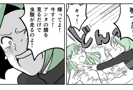 ＜荒れ狂う義姉＞鬼のような形相で私を突き飛ばし…「アンタの顔みると虫唾がはしる」【第3話まんが】