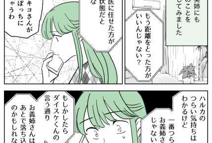 ＜荒れ狂う義姉＞実姉に相談「距離をとった方がいい」悩んだ結果、優先すべきは…！？【第4話まんが】