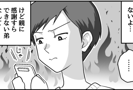 ＜うちは毒親だった…？＞「お母さんが寂しがってるのに！」親に感謝できない弟イラッ【第3話まんが】