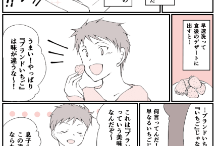 「高級ブランドいちごが一番美味しい」と子どもに刷り込んだ旦那のせいで起きた出来事