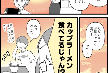 【夏休みの昼ごはんは？】作り置きスルー。親の愛よりカップ麺！【第12話まんが】#ママスタショート