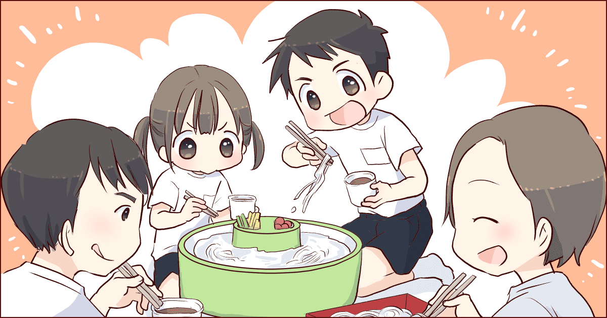 ＜義実家の衛生観念に絶句＞庭の古いホースから出した水で流しそうめん…！？悪気がないから断れない！