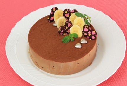 本命バレンタイン!豪華に見えるチョコバナナムースケーキの作り方
