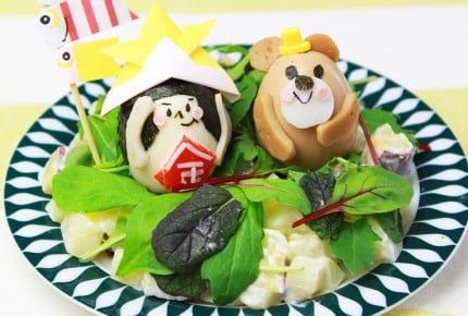 【子どもの日レシピ】金太郎とくまの可愛いゆで卵