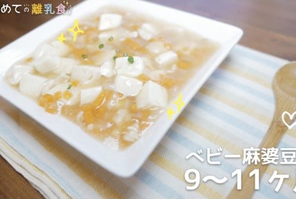 【動画で分かりやすい！離乳食】ベビー麻婆豆腐（9～11か月）の作り方