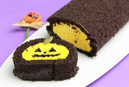ハロウィンのパンプキンロールが美味しそう!~ジャック・オー・ランタン~